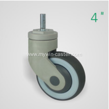 4 Inch Threaded Steam Swivel TPR PP Material Medical Caster